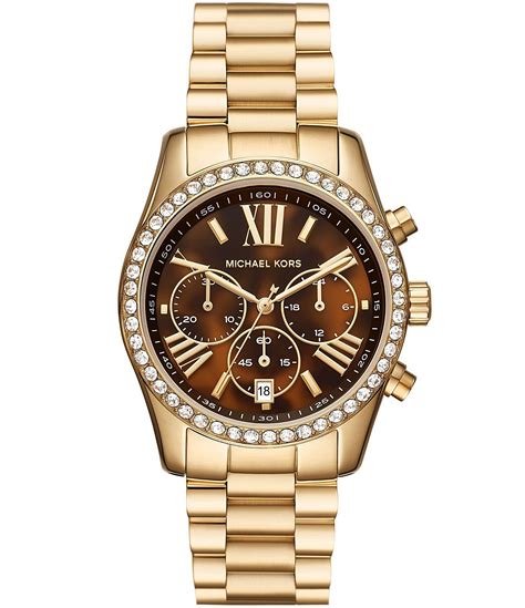 michael kors mini lexington watch|michael kors chronograph gold.